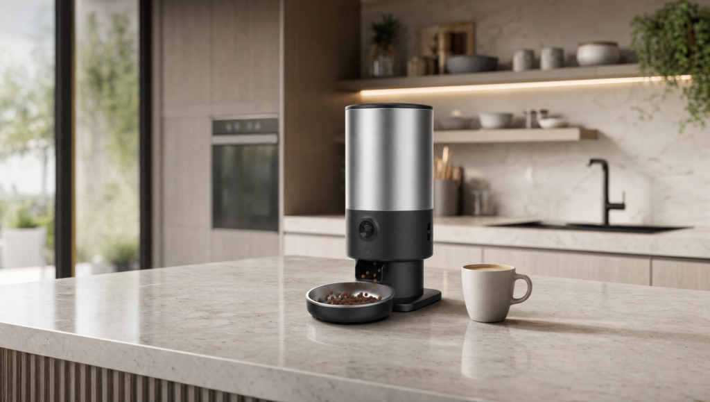Comedero automático NuQa 001 en la cocina