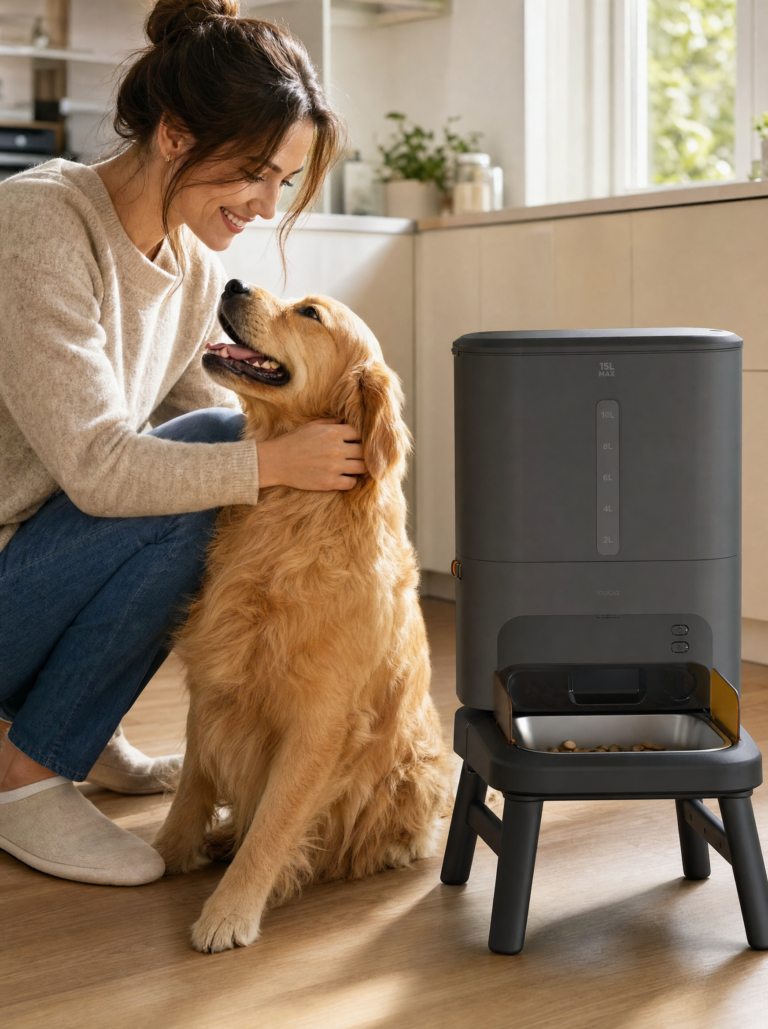 NuQa 001L con perro, diseño NuQa